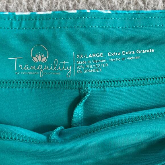 NWT Tranquility Skort 2XL Boho Geometric Pull On Stretch Blue Athletic Golf XXL - Picture 10 of 16